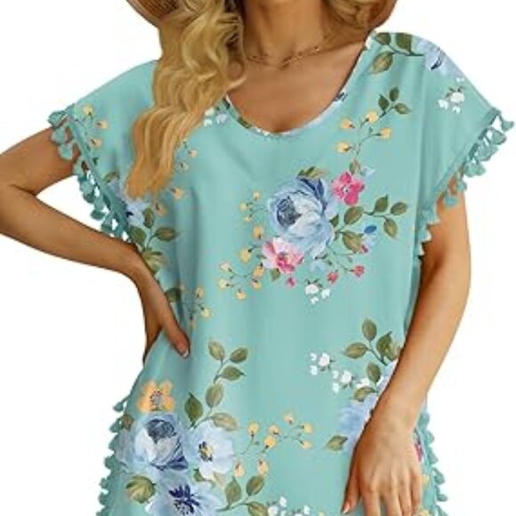 Beach Coverups for Swimwear with Chiffon Tassels for Women - Picture 1 of 4